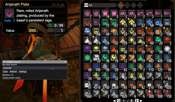 《怪物猎人:崛起》物品箱搜索MOD