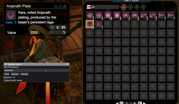 《怪物猎人:崛起》物品箱搜索MOD