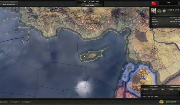 《钢铁雄心4》梦想中的土耳其地图MOD