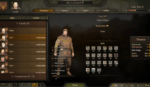 《骑马与砍杀2：霸主》氏族控制MOD
