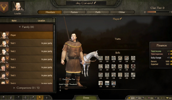 《骑马与砍杀2：霸主》氏族控制MOD