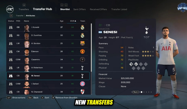 《EA Sports FC 26》生涯模式大修补丁