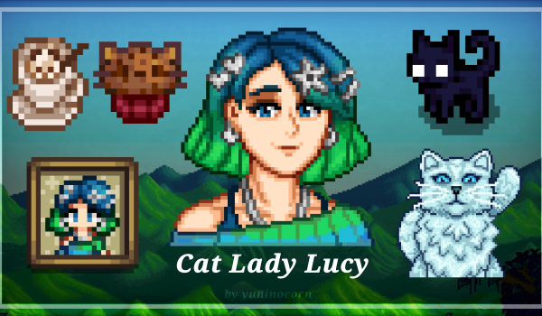 《星露谷物语》自定义NPC猫女露西MOD