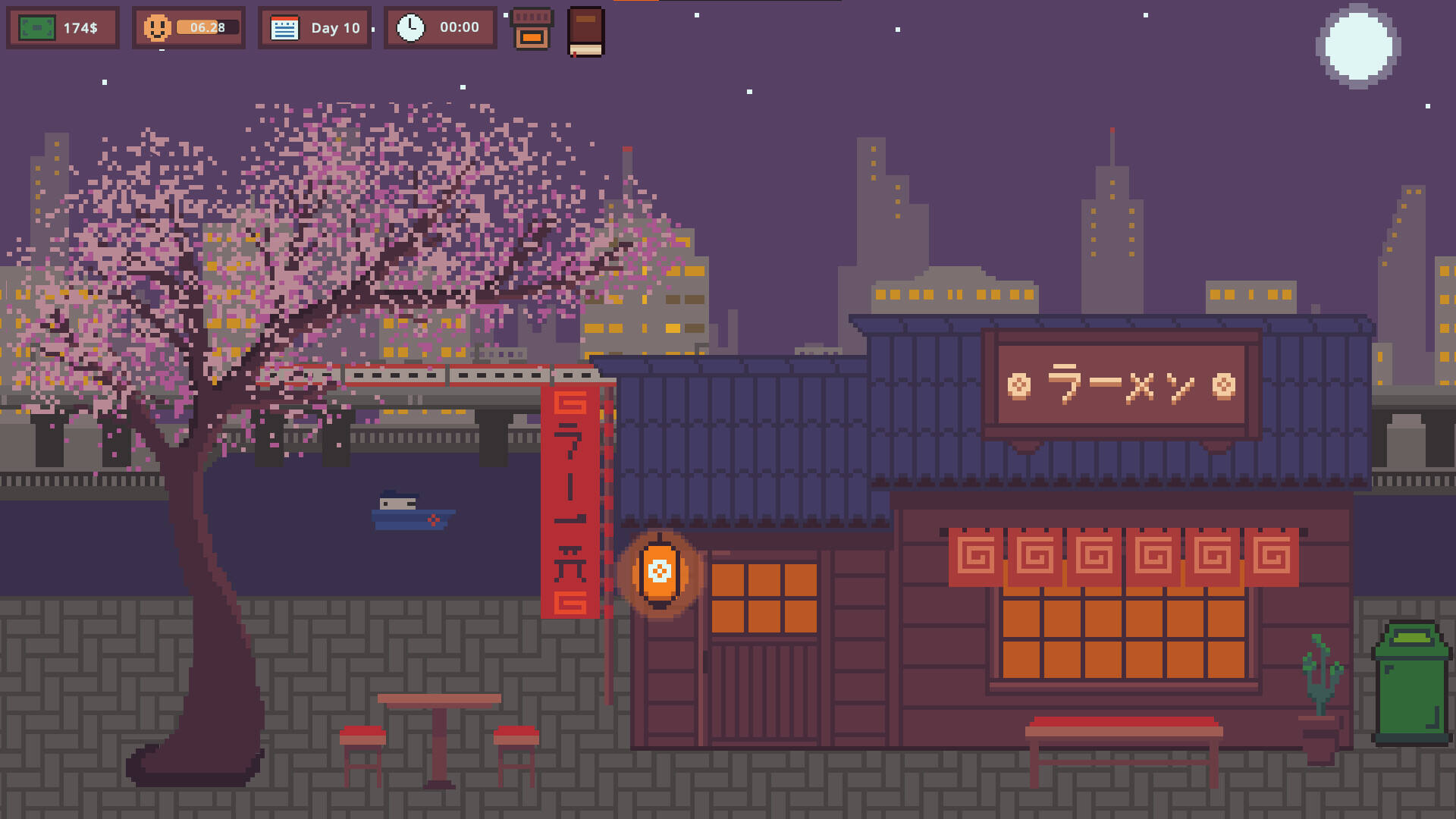 午夜拉面店壁纸