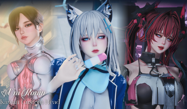 《赛博朋克2077》可爱自定义头部MOD