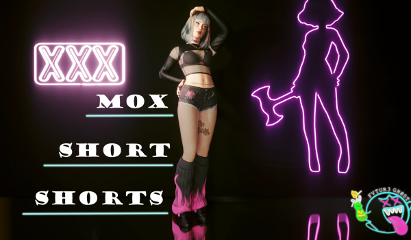《赛博朋克2077》Mox毛边短裤MOD