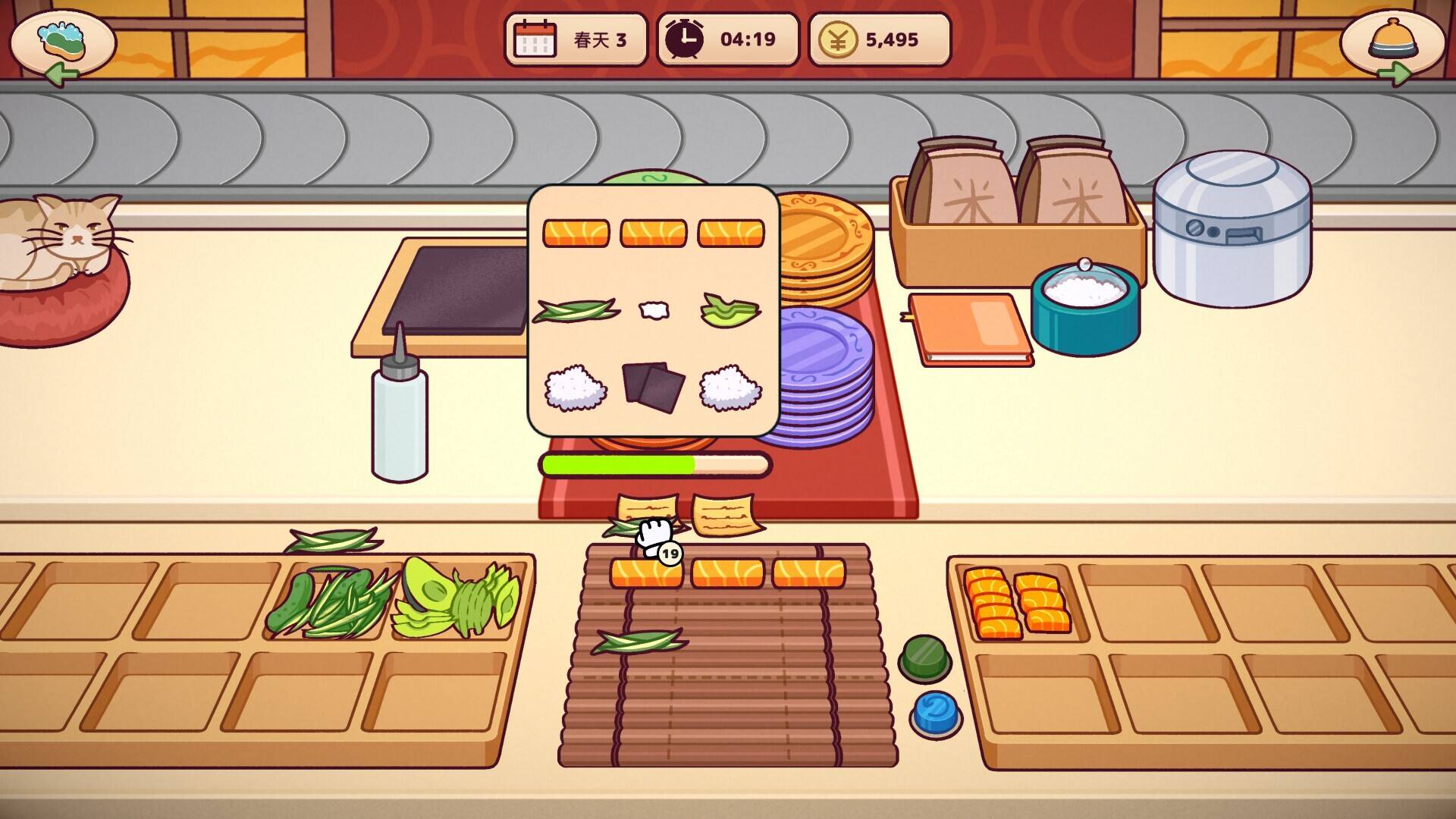 美味回转寿司店模拟器