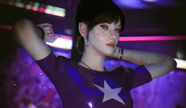 《赛博朋克2077》阿克塞莉丝星星套装MOD