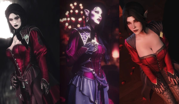 《上古卷轴5:天际重制版》酒窖女公爵服装MOD