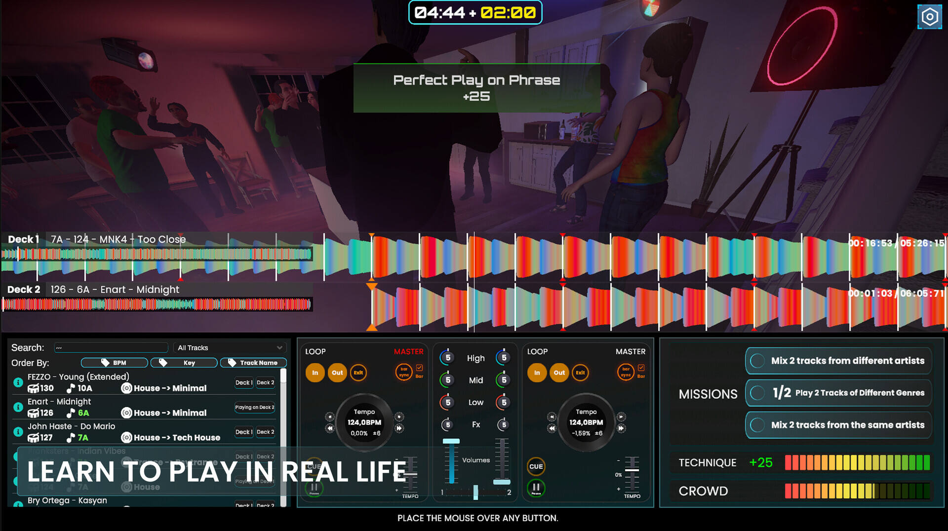 DJ Life Simulator：学习真正的DJ技巧壁纸
