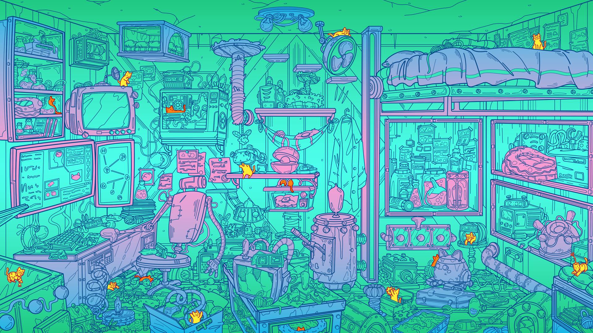 满屋猫咪