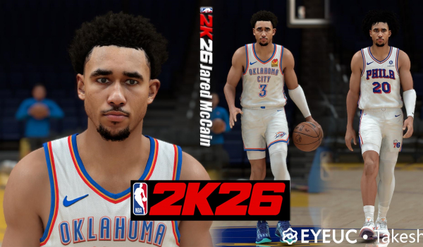 《NBA 2K26》贾里德麦凯恩赛博面貌与身体更新MOD