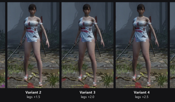 《轮回之兽》艾玛2和服变体与膝盖修复MOD