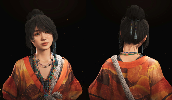 《鬼武者 剑之道》阿国替换雏菊发型MOD