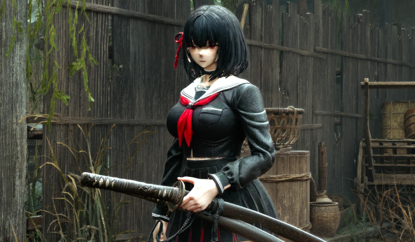 《鬼武者 剑之道》波波头千纱替换武藏MOD