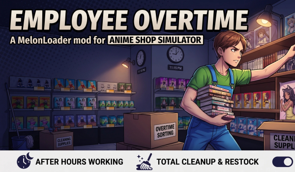 《动漫商店模拟器》员工加班MOD