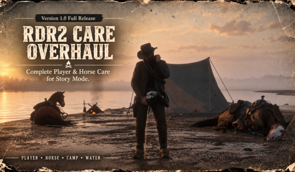 《荒野大镖客2》RDR2护理大修玩家与马匹护理MOD