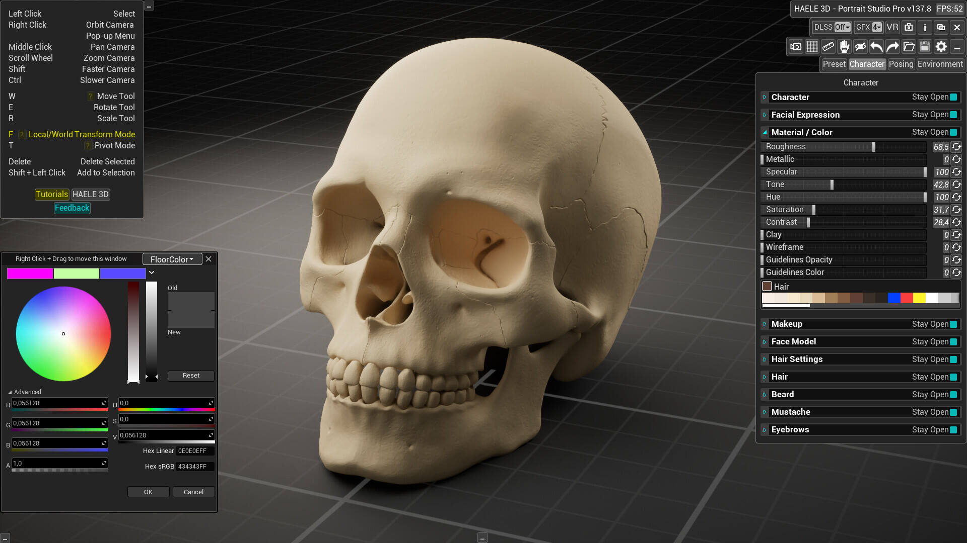 HAELE 3D 肖像工作室 Pro 绘画参考壁纸