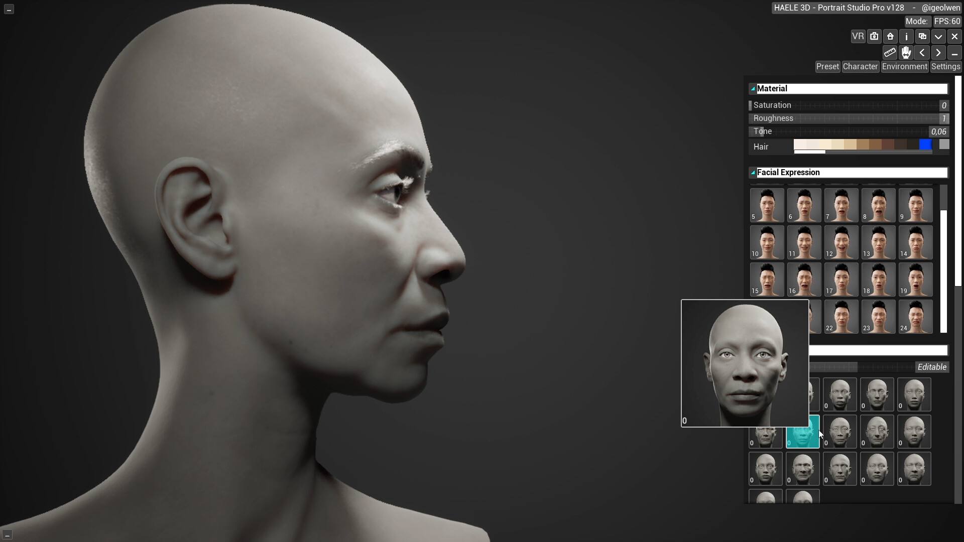 HAELE 3D 肖像工作室 Pro 绘画参考