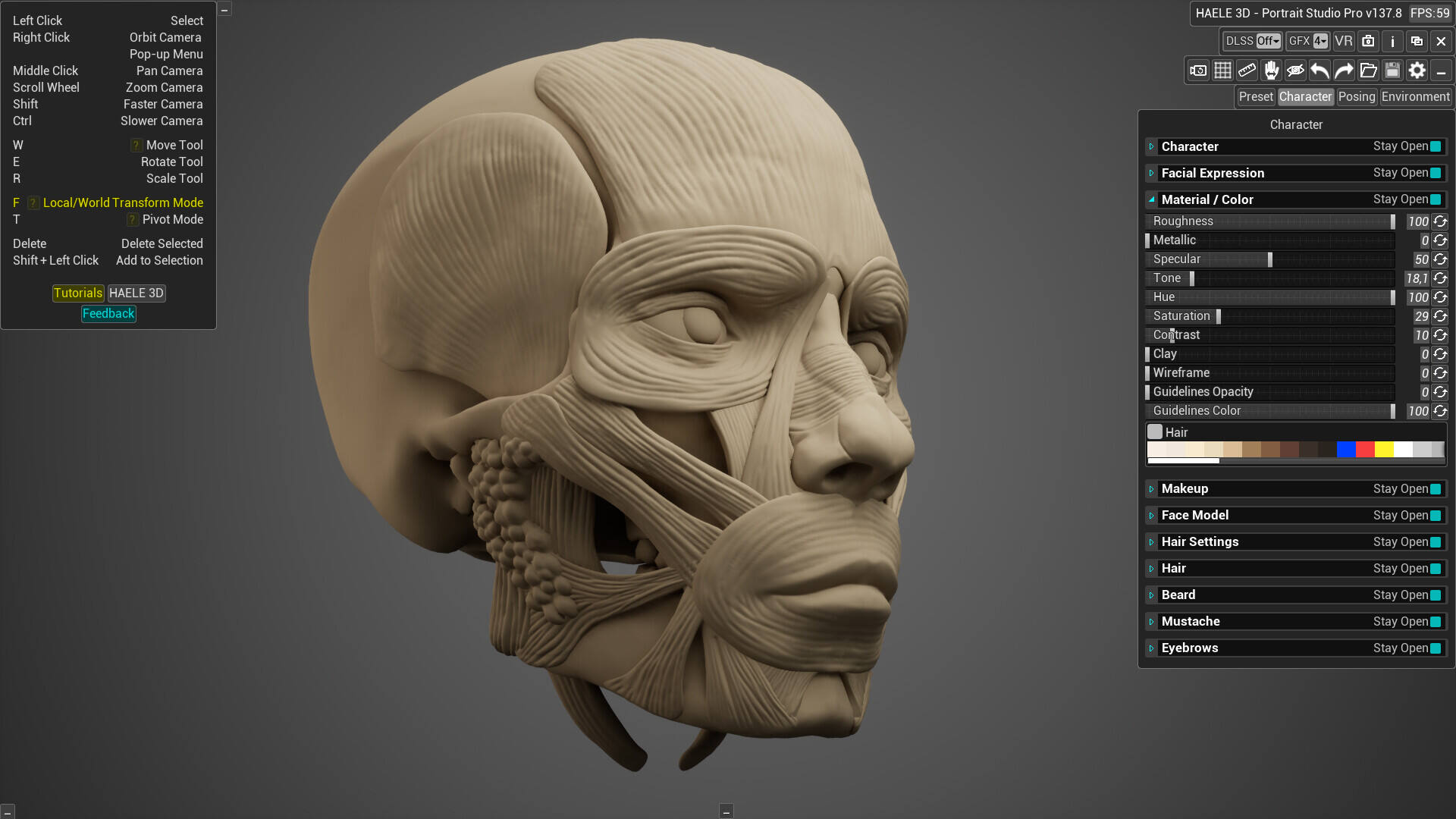 HAELE 3D 肖像工作室 Pro 绘画参考壁纸